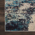 2' X 4' Ivory And Teal Blue Abstract Power Loom Non Skid Area Rug
